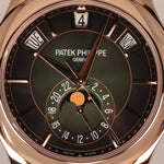 2025 PATEK PHILIPPE ANNUAL CALENDAR MOONPHASE ROSE GOLD GREEN DIAL 40MM 5205R-011
