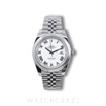 2025 ROLEX DATEJUST WHITE ROMAN DIAL 41MM 126300