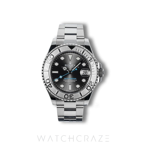 2021 ROLEX YACHTMASTER RHODIUM DIAL 37MM 268622