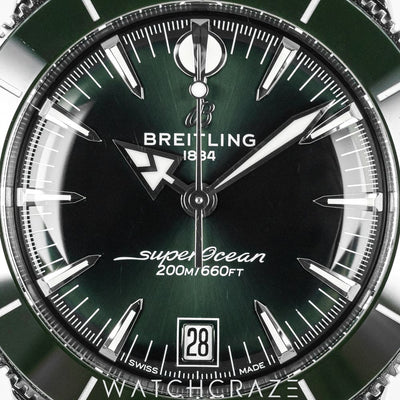 2025 BREITLING SUPEROCEAN HERTIAGE GREEN DIAL 40MM AB3110
