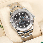 2021 ROLEX YACHTMASTER RHODIUM DIAL 37MM 268622