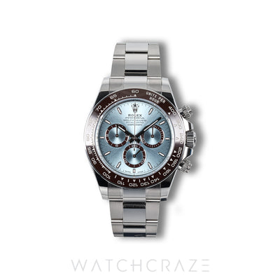 2024 ROLEX COSMOGRAPH DAYTONA PLATINUM ICE BLUE DIAL 40MM 126506