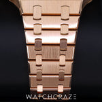 2017 AUDEMARS PIGUET ROYAL OAK ROSE GOLD CHOCOLATE DIAL 41MM 26331OR.OO.D821CR.01