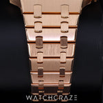 2017 AUDEMARS PIGUET ROYAL OAK ROSE GOLD CHOCOLATE DIAL 41MM 26331OR.OO.D821CR.01