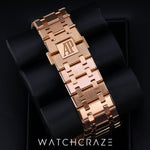 2017 AUDEMARS PIGUET ROYAL OAK ROSE GOLD CHOCOLATE DIAL 41MM 26331OR.OO.D821CR.01