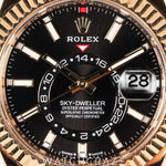 2023 ROLEX SKY-DWELLER 18K YG BLACK DIAL 42MM 336238