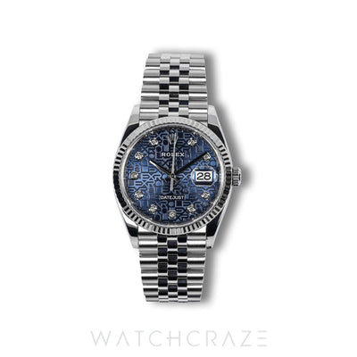 2020 ROLEX DATEJUST ANNIVERSARY DIAL BLUE DIAL 36MM 126234