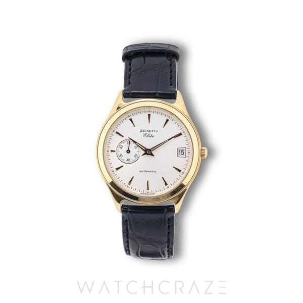 2006 ZENITH ELITE AUTOMATIC YELLOW GOLD 36MM 30.0040.680