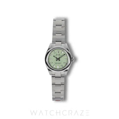 2025 ROLEX LADIES OYSTER PERPETUAL PISTACHIO DIAL 28MM 276200