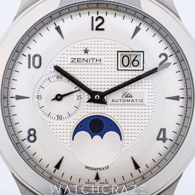 2010 ZENITH CLASS ELITE MOONPHASE GRANDE DATE 40MM 03/16.1125.691