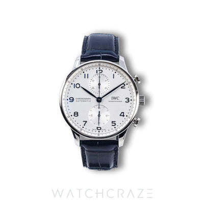 2022 IWC PORTPORTUGIESER CHRONOGRAPH WHITE DIAL GOLD MARKERS 41MM IW371605