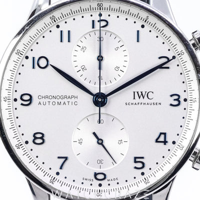 2022 IWC PORTPORTUGIESER CHRONOGRAPH WHITE DIAL GOLD MARKERS 41MM IW371605