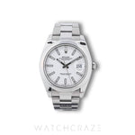 2019 ROLEX DATEJUST WHITE DIAL 41mm 126300