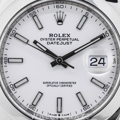 2019 ROLEX DATEJUST WHITE DIAL 41mm 126300