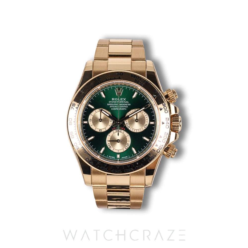 2025 ROLEX DAYTONA YELLOW GOLD GREEN DIAL 'JOHN MAYER' 40MM 126508