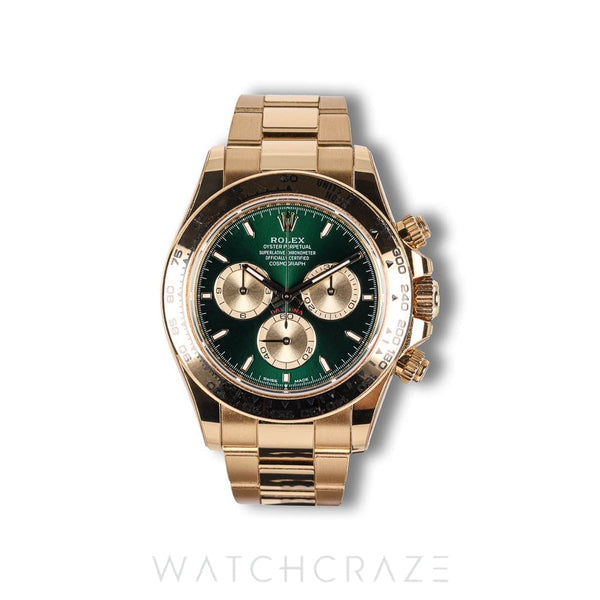 2025 ROLEX DAYTONA YELLOW GOLD GREEN DIAL 'JOHN MAYER' 40MM 126508