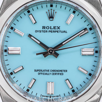 2026 ROLEX OYSTER PERPETUAL TURQUOISE DIAL 36MM 126000