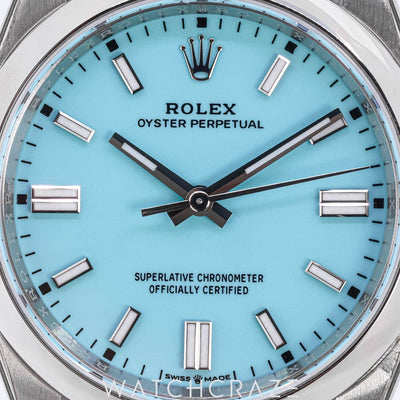 2023 ROLEX OYSTER PERPETUAL TURQUOISE DIAL 36MM 126000