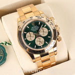 2025 ROLEX DAYTONA YELLOW GOLD GREEN DIAL 'JOHN MAYER' 40MM 126508
