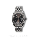 2018 ROLEX DATEJUST GREY DIAL FLUTED JUBILEE 41MM 126334