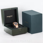 2024 AUDEMARS PIGUET ROYAL OAK ROSE GOLD BLUE DIAL 41MM (STICKERS APPLIED) 15400OR.OO.1220OR.03