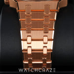 2024 AUDEMARS PIGUET ROYAL OAK ROSE GOLD BLUE DIAL 41MM (STICKERS APPLIED) 15400OR.OO.1220OR.03