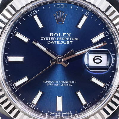 ROLEX DATEJUST BLUE DIAL 41MM 126334