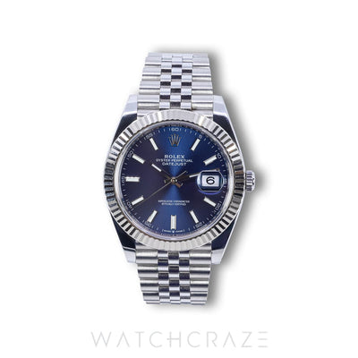 ROLEX DATEJUST BLUE DIAL 41MM 126334