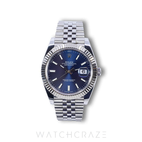 ROLEX DATEJUST BLUE DIAL 41MM 126334