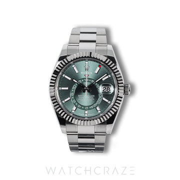 2025 ROLEX SKY-DWELLER OYSTER BRACELET GREEN DIAL 42MM 336934