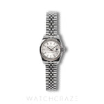 2007 ROLEX LADIES DATEJUST FLUTED JUBILEE SILVER DIAL 26MM 179174