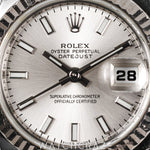 2007 ROLEX LADIES DATEJUST FLUTED JUBILEE SILVER DIAL 26MM 179174