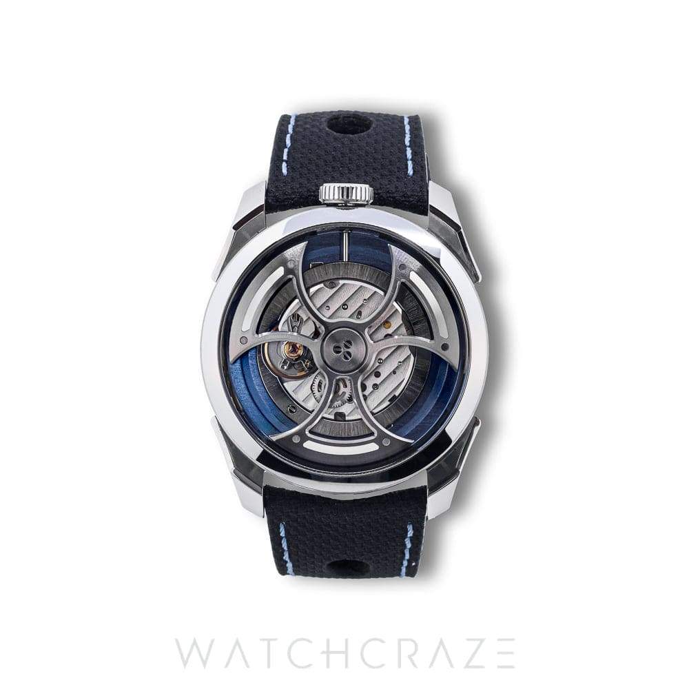 MB&F M.A.D EDITION 1S EDITION 42MM ICE BLUE DIAL STAINLESS STEEL M.A.D.1S