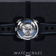 MB&F M.A.D EDITION 1S EDITION 42MM ICE BLUE DIAL STAINLESS STEEL M.A.D.1S