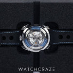 MB&F M.A.D EDITION 1S EDITION 42MM ICE BLUE DIAL STAINLESS STEEL M.A.D.1S