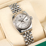 2007 ROLEX LADIES DATEJUST FLUTED JUBILEE SILVER DIAL 26MM 179174