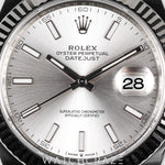 2025 ROLEX DATEJUST FLUTED JUBILEE SILVER DIAL 41MM 126334