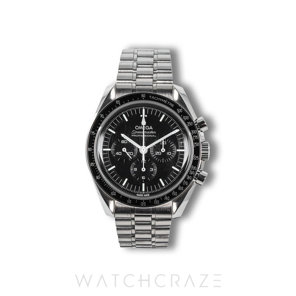 OMEGA SPEEDMASTER MOONWATCH PROFESSIONAL BLACK DIAL HESALITE 42MM 31030425001001