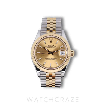 2024 ROLEX DATEJUST TWO TONE YELLOW GOLD AND STEEL 31MM 278273