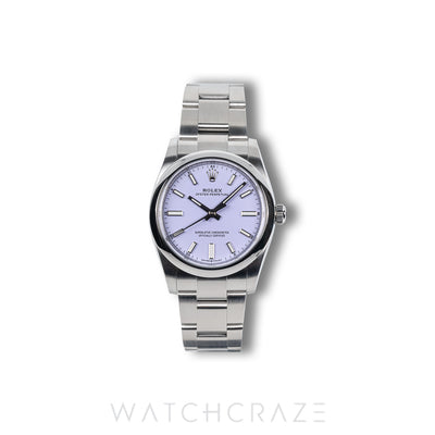 2026 ROLEX OYSTER PERPETUAL PURPLE DIAL 34MM 124200