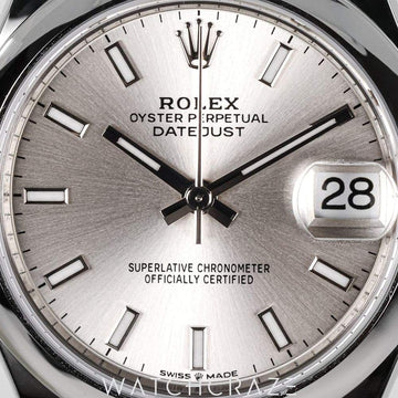 2023 ROLEX DATEJUST SILVER DIAL JUBILEE 31MM 278240