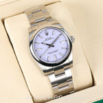 2026 ROLEX OYSTER PERPETUAL PURPLE DIAL 34MM 124200