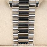 2022 ROLEX DAY DATE PLATINUM ICE BLUE DIAL BAGUETTES 40MM 228396TBR