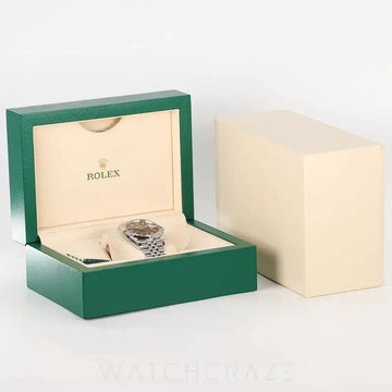 2024 ROLEX DATEJUST SMOOTH JUBILEE RODIUM DIAL 41MM 126300