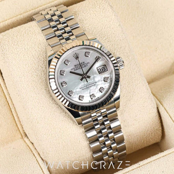 2021 ROLEX LADIES DATEJUST MOP DIAMONDS 28MM 279174