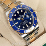 2022 ROLEX SUBMARINER DATE TWO TONE BLUE DIAL 41MM 126613LB