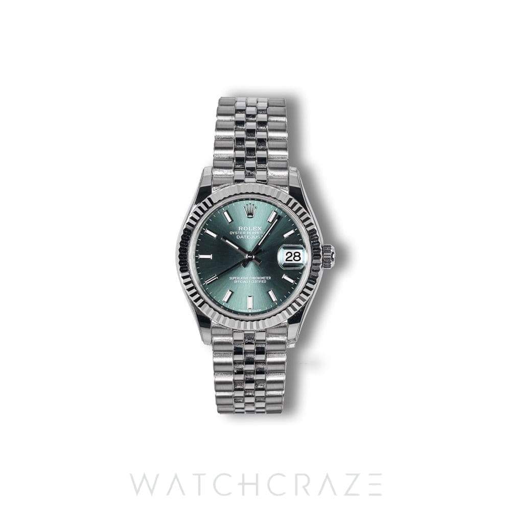 2024 ROLEX DATEJUST MINT GREEN 31MM 278274