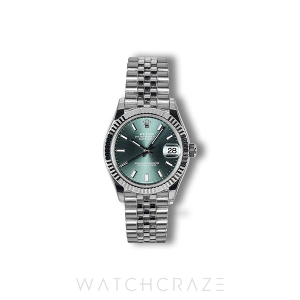 2024 ROLEX DATEJUST MINT GREEN 31MM 278274