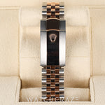 2022 ROLEX DATEJUST TWO TONE ROSE GOLD AND STEEL ROSE GOLD DIAL DIAMOND BEZEL 36MM 126281RBR