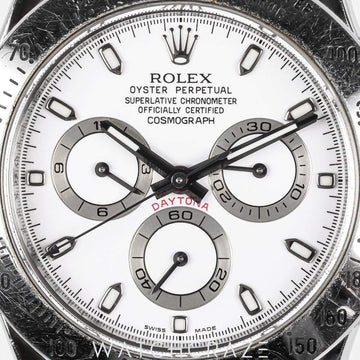 2009 ROLEX COSMOGRAPH DAYTONA WHITE DIAL 40MM 116520